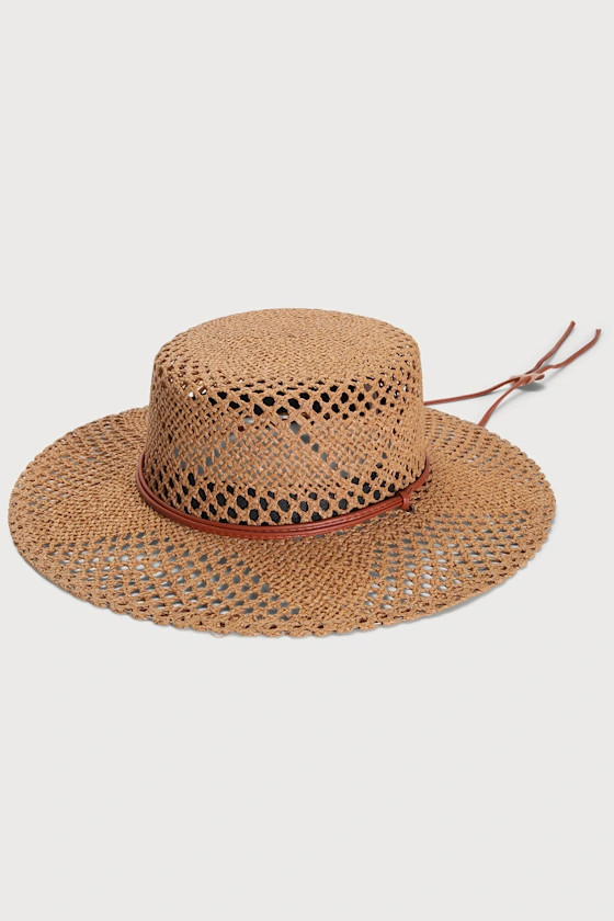 Sun to Watch Tan Woven Straw Boater Hat | Lulus (US)