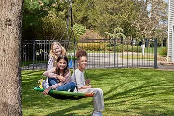 PlayVibe Tree Swing – 25 Inch Saucer Swing for Kids Outdoor – Round Disc Hanger with 300Lb We... | Amazon (US)