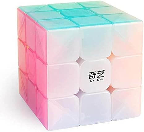 D-FantiX QY Toys Warrior W 3x3 Speed Cube Jelly 3x3x3 Magic Cube Puzzles Transparent Pastel Color | Amazon (US)