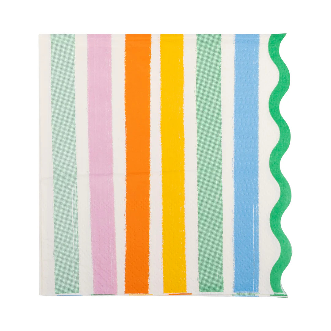 Fiesta Striped Cocktail Napkin | My Mind's Eye