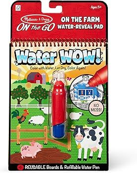 Melissa & Doug Water Wow! On The Farm - Stocking Stuffers, Children's Paint , Activity Books For ... | Amazon (US)