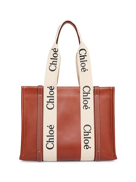 Woody Medium Leather Tote | Saks Fifth Avenue