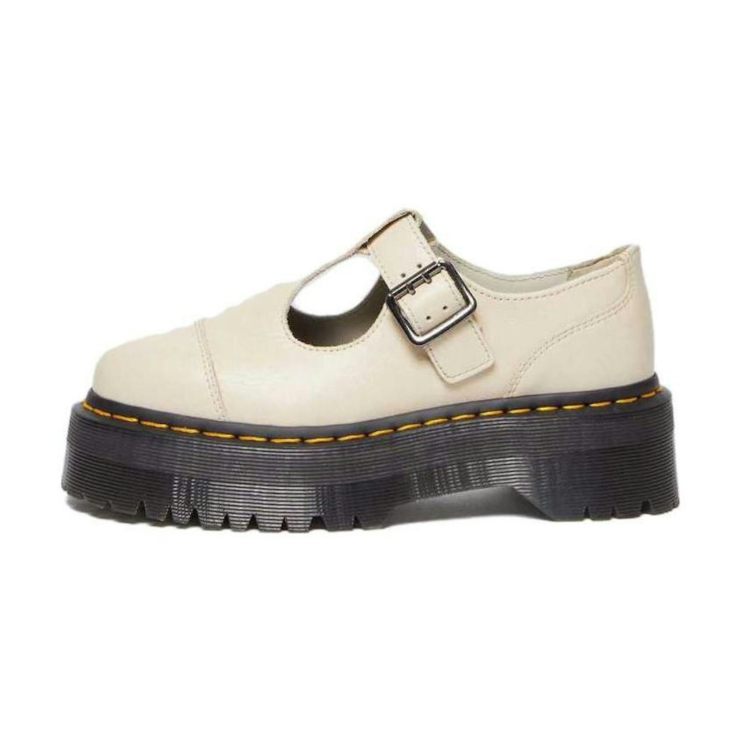 (W) Dr. Martens Bethan Pisa Leather Platform Mary Jane 'Parchment Beige' US 5W | Novelship