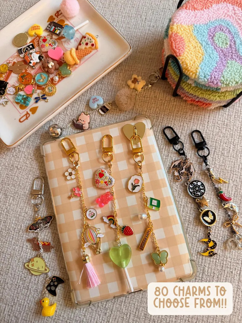 Custom Kindle Charm Personalized Keychain Cute Trendy E‑reader Accessory Create Your Own Charm ... | Etsy (US)