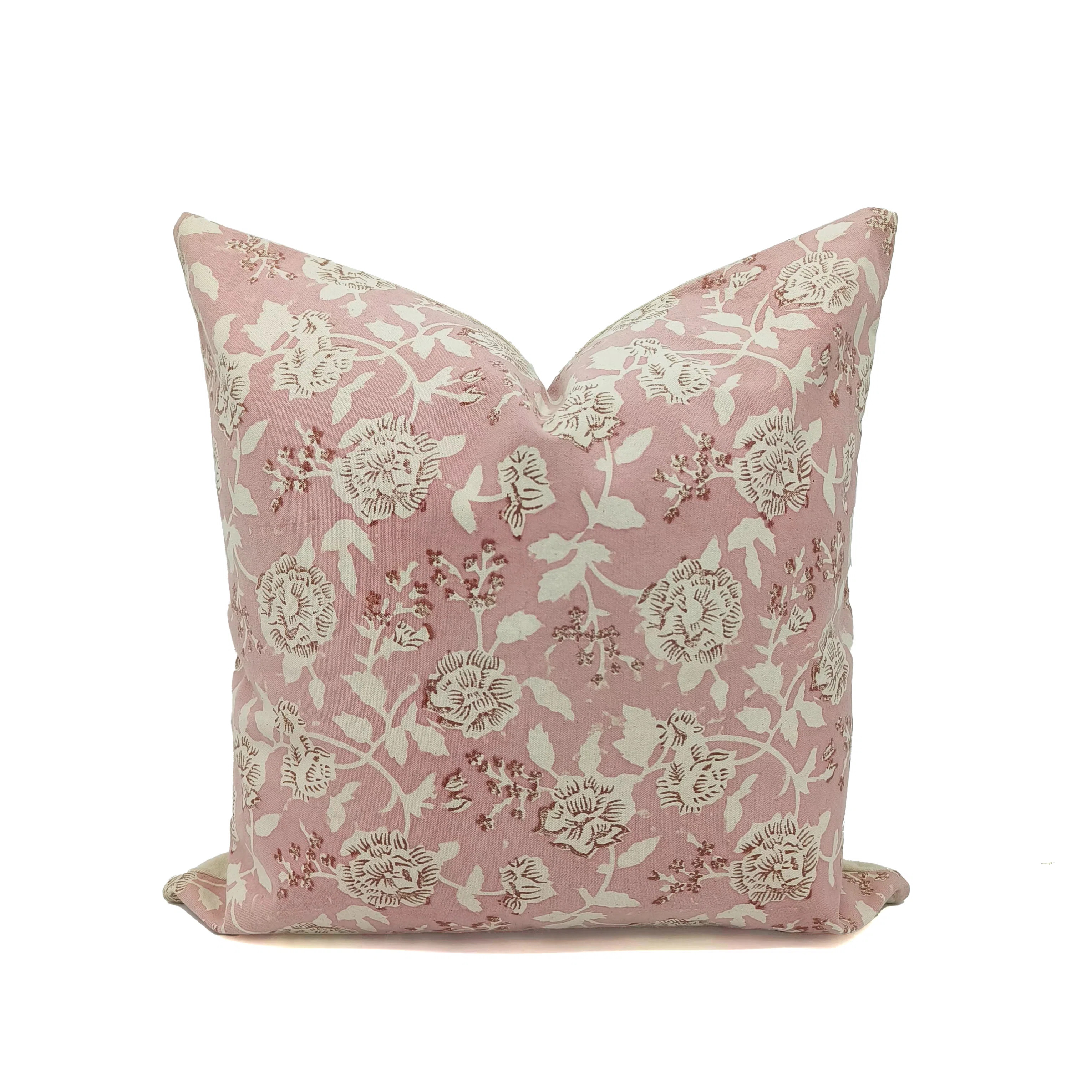 Floral Cotton Indoor/Outdoor Pillow Cover | Wayfair North America