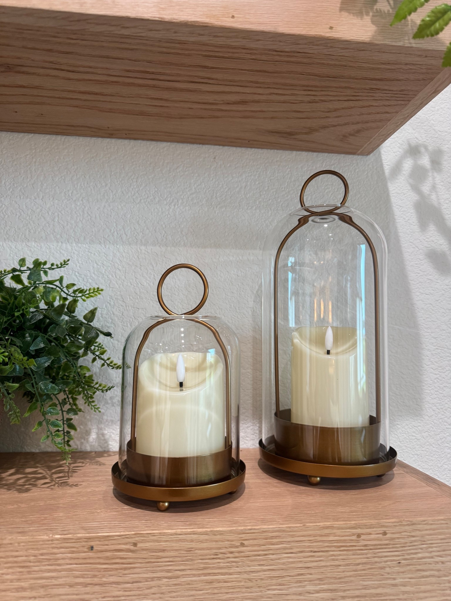 The quality of these pretty little cloche style lanterns is amazing! I love them! #lantern #decor #goldlantern #cloche 

#LTKHome