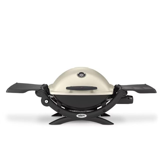 Weber Q 1200 189-Sq. in Titanium Portable Liquid propane Grill | Lowe's