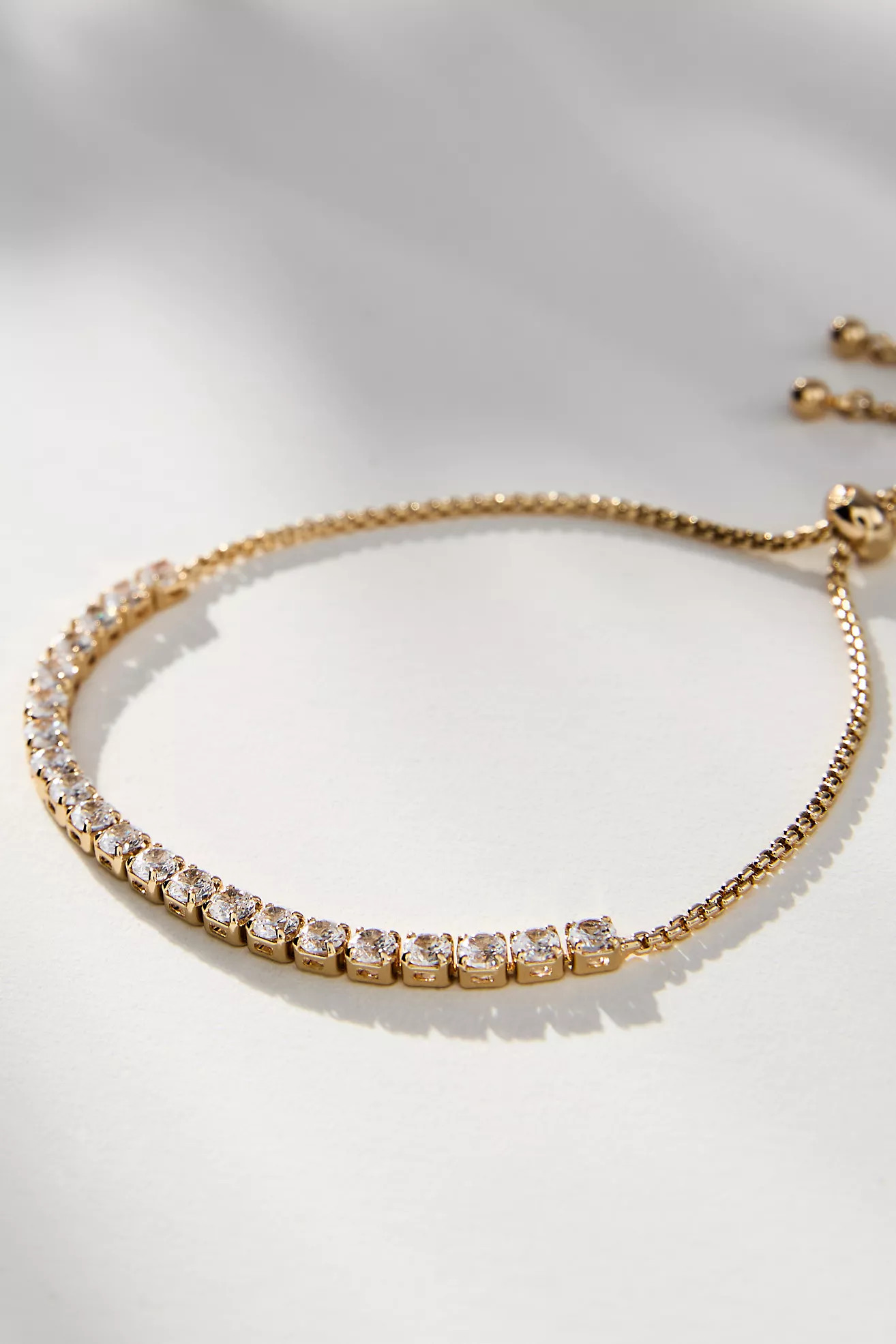 Ettika Adjustable Dainty Crystal Bracelet | Anthropologie (US)