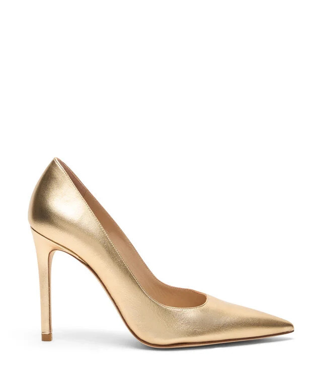 STUART POWER PUMP 100 in GOLDEN for Women | Stuart Weitzman\u00ae UK | Stuart Weitzman EU & UK