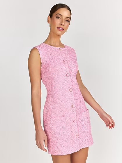 Sleeveless Tweed Mini Dress - English Factory | New York & Company