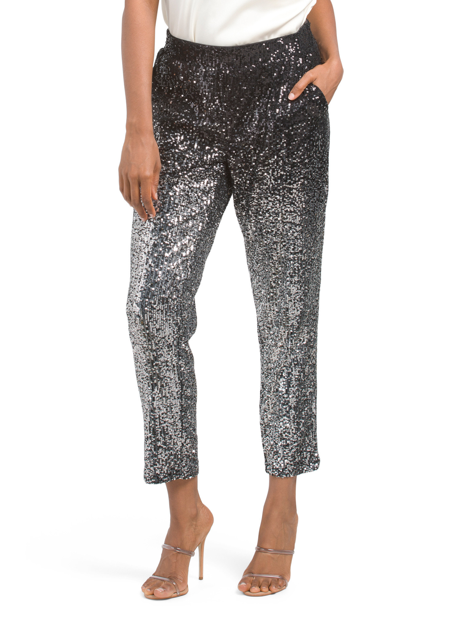 Slim Sequin Pants | TJ Maxx