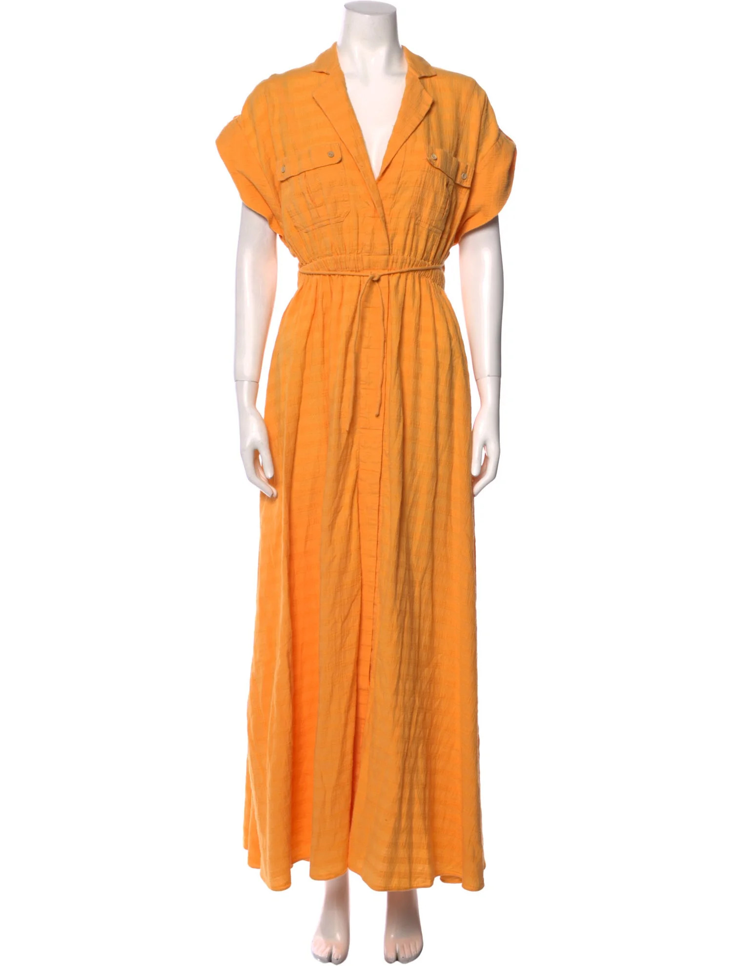 Significant Other V-Neck Long Dress - Yellow Dresses, Clothing - WSIGO22276 | The RealReal | The RealReal