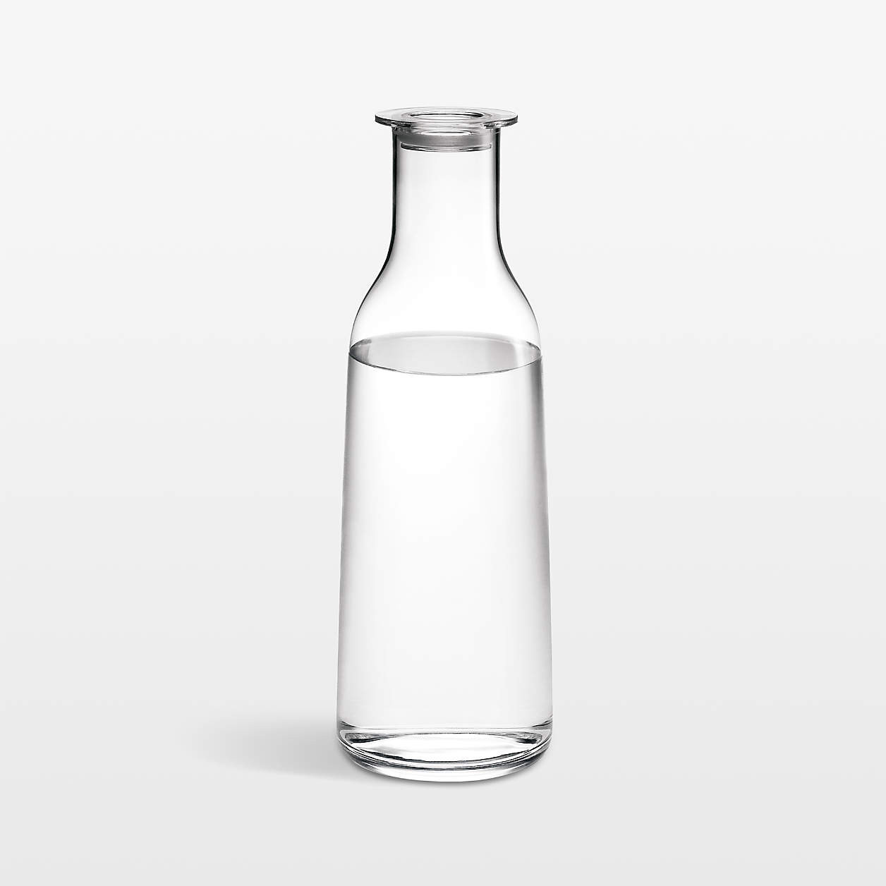 Holmegaard Minima 30.4-oz. Clear Bottle With Lid + Reviews | Crate & Barrel | Crate & Barrel