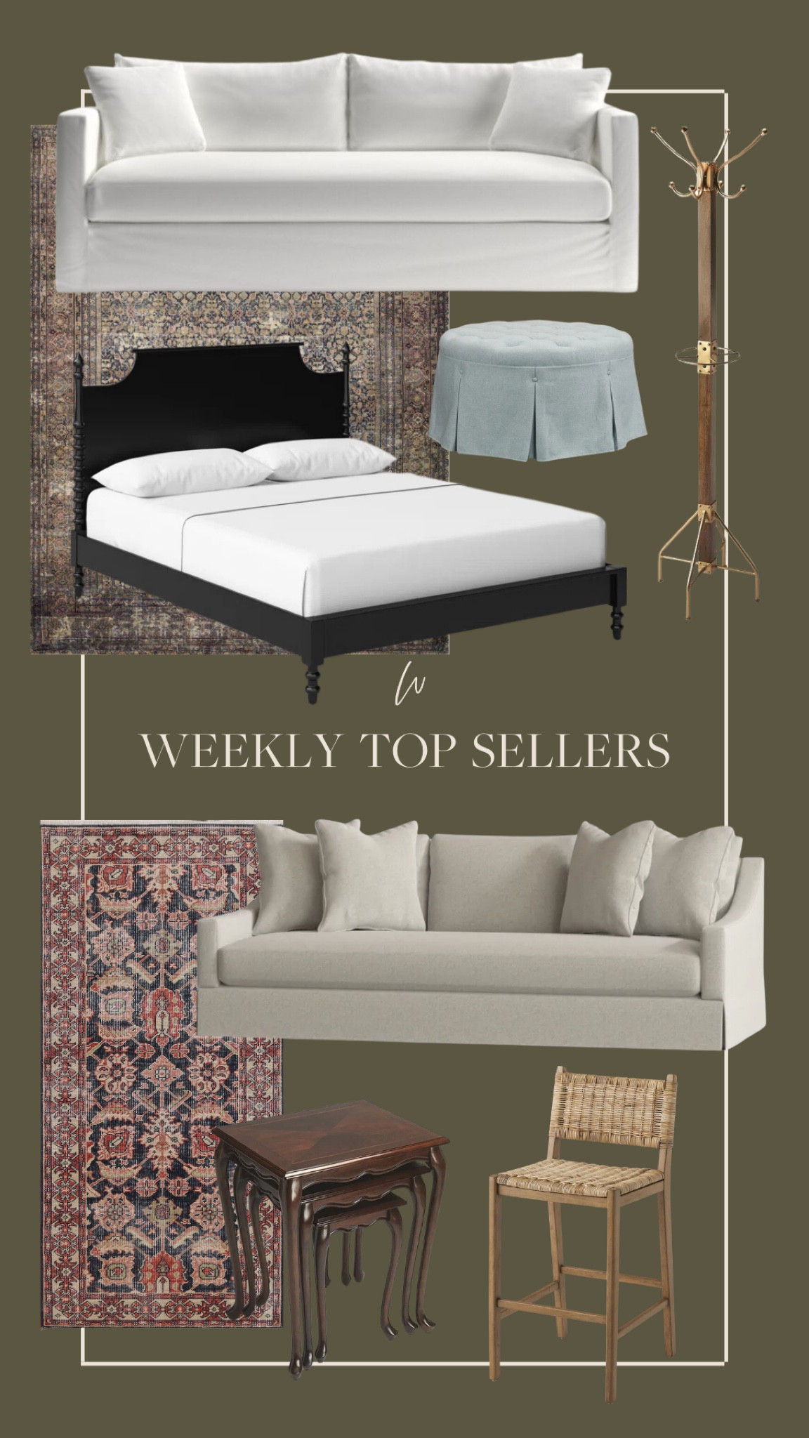This week’s top sellers! A combination of favorites in our home and more that I love! All have  timeless and classic feel to them! 

#LTKStyleTip #LTKHome