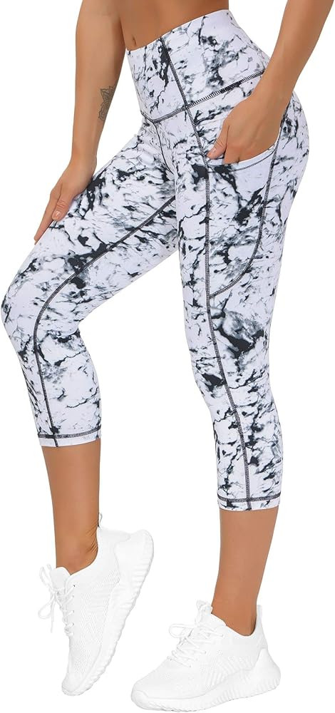 THE GYM PEOPLE Womens' Yoga Pants High Waist with Pocket Tummy Control | Amazon (US)