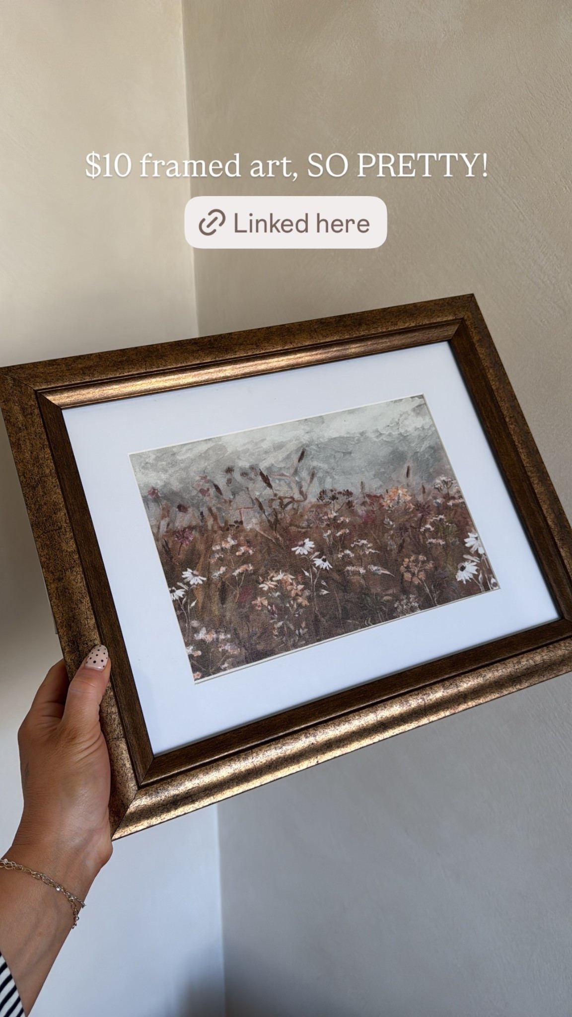 $10 framed art, SO PRETTY!