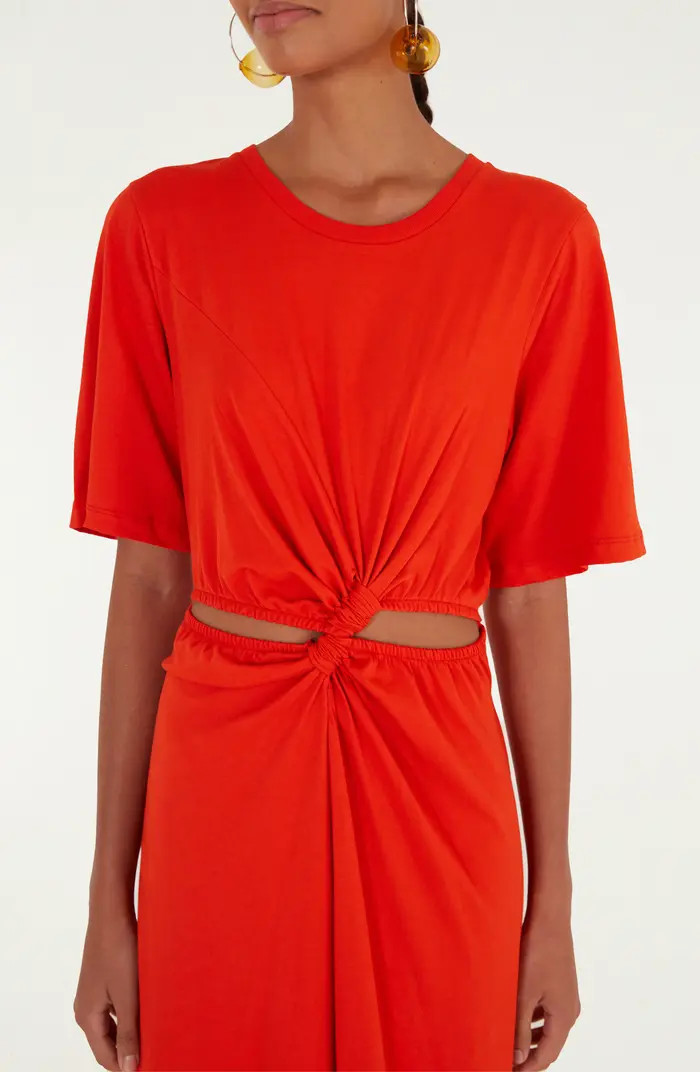 Artsy Cutout Detail Cotton Maxi Dress | Nordstrom