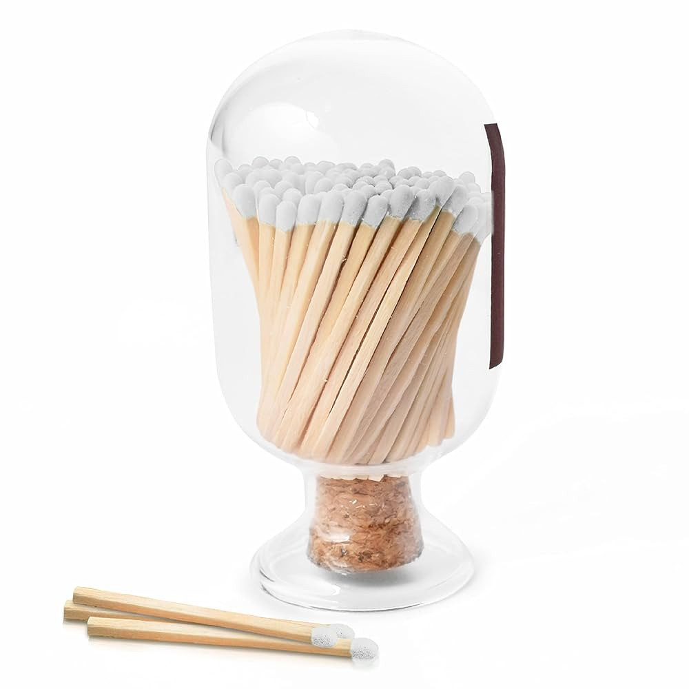 Atzi Large Shabbas Matches Holder - Decorative Shabbat Matches Included - Striker Home Decor (500... | Amazon (US)