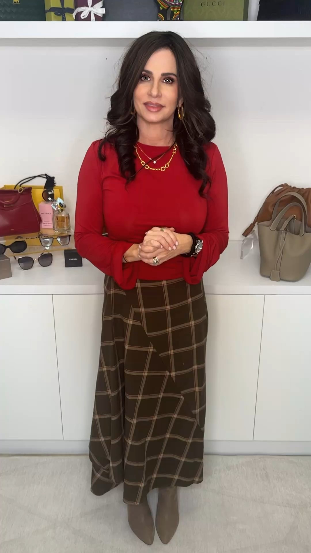 Fun inspo for the season ! Top is a sm , skirt XS #winterstyleinspo #redvalentinestop

#LTKValentine #LTKgrwm #LTKOver40