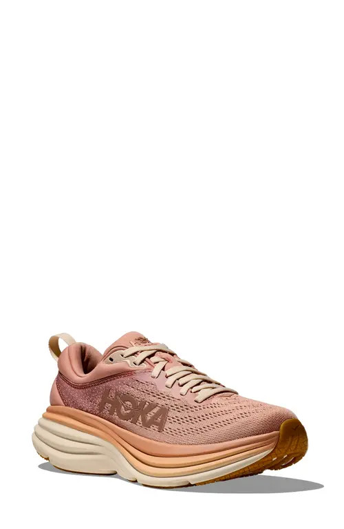 HOKA Bondi 8 Running Shoe in Sandstone /Cream at Nordstrom | Nordstrom