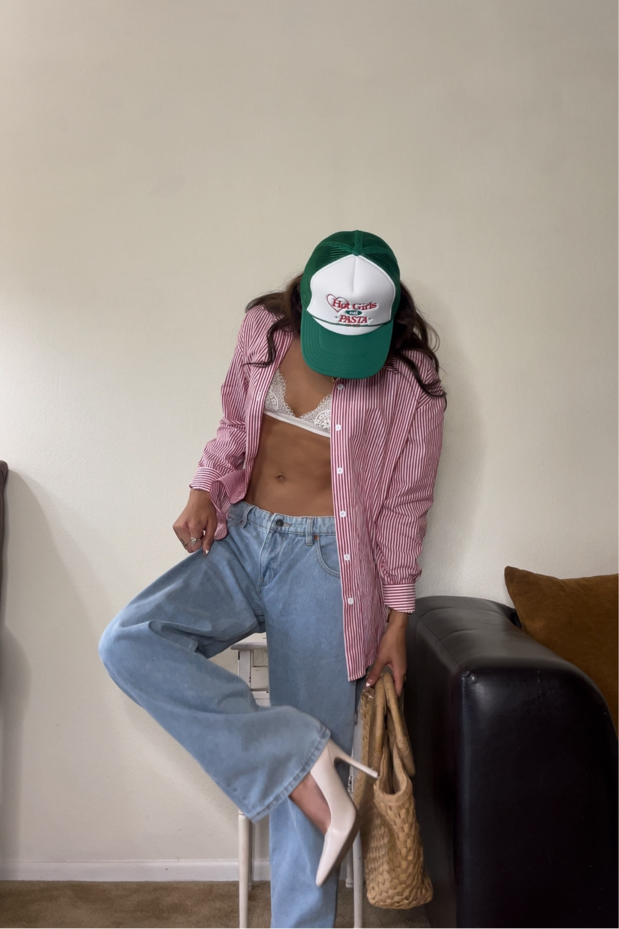 Spring outfit inspo! (Hat is from Pasta Confidential) 