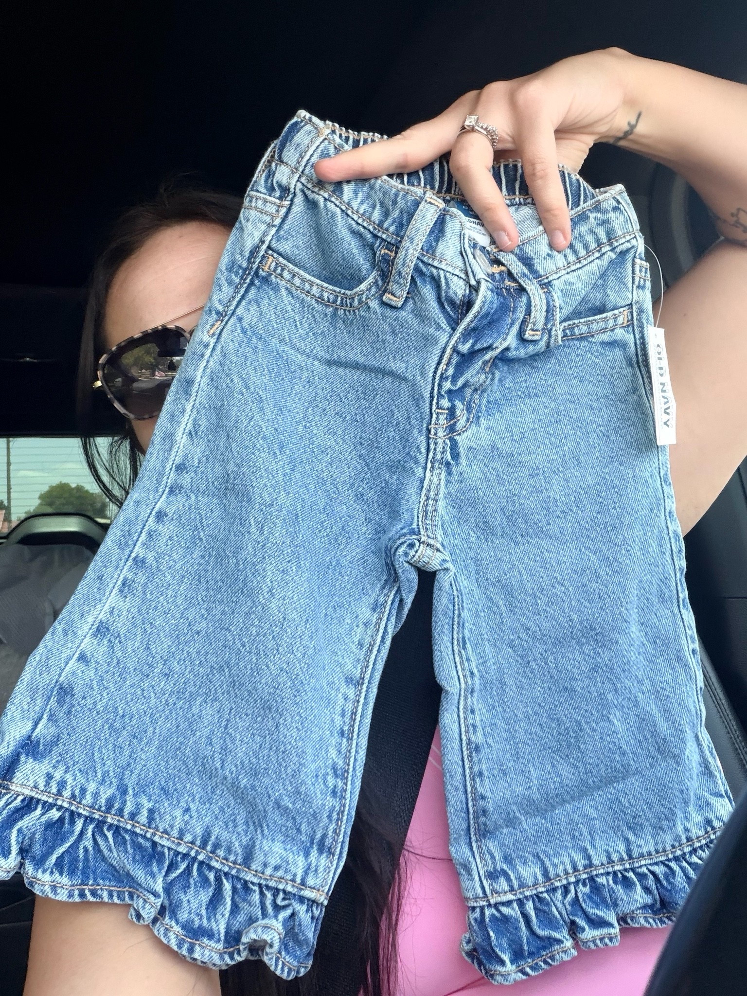 These OLD NAVY ruffle jeans are SO precious! We ordered a 12-18 month!

#LTKKids #LTKootd #LTKSaleAlert