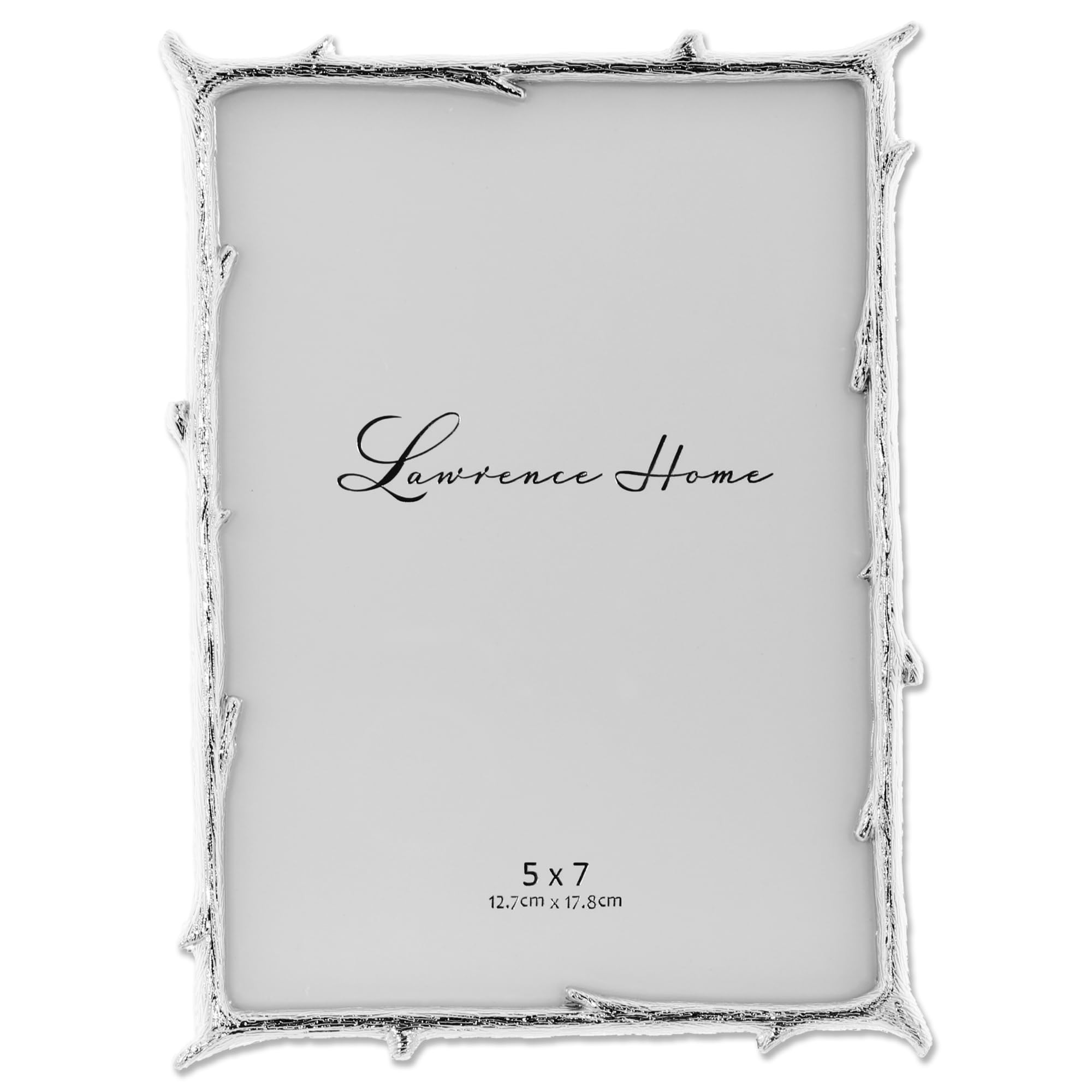 Lawrence Frames 712657 5x7 Silver Metal Natural Branch Design Picture Frame | Amazon (US)