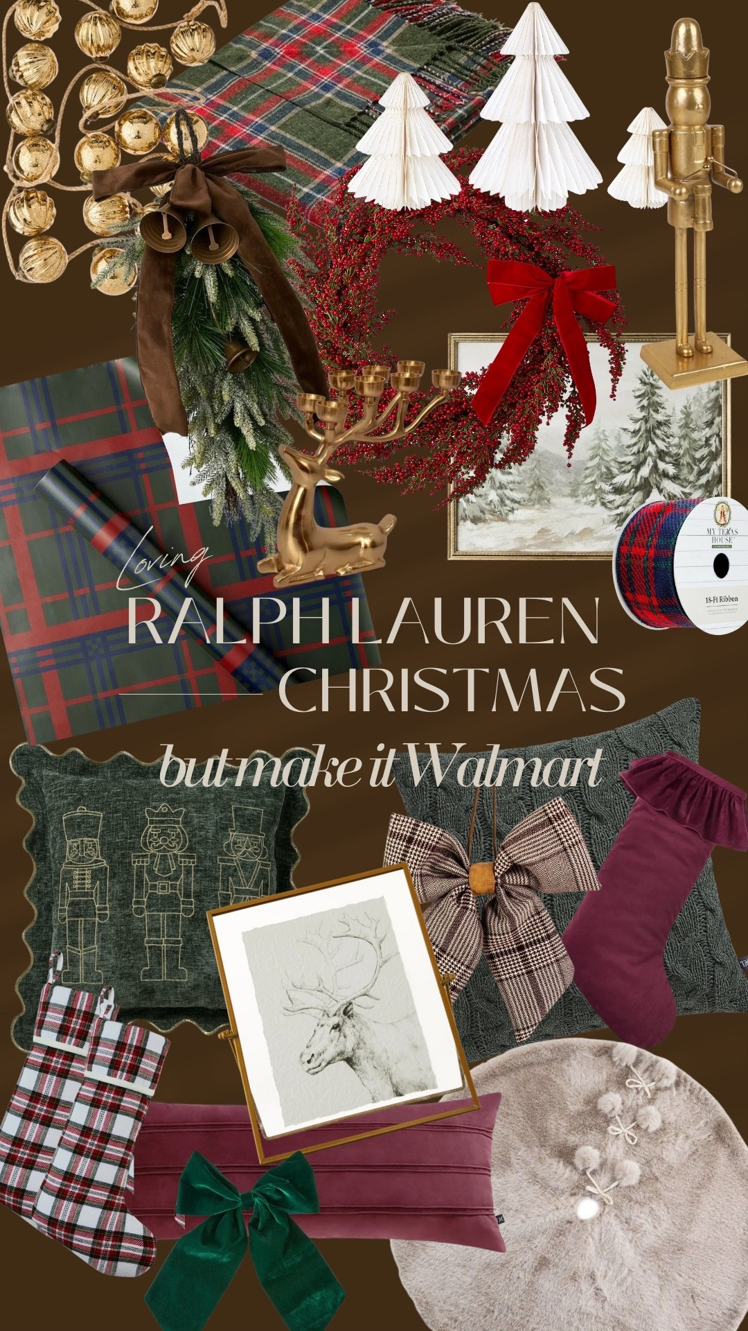 Walmart Ralph Lauren Christmas vibes. Traditional Christmas decor. 





#LTKSeasonal #LTKHome #LTKHoliday