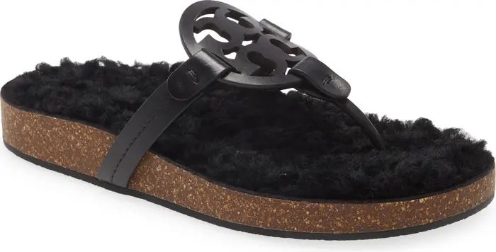 Miller Cloud Genuine Shearling Flip Flop | Nordstrom