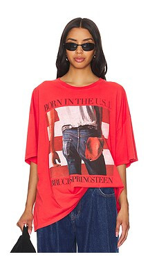 DAYDREAMER Bruce Springsteen Born in The USA Tee Shirt in Vintage Red from Revolve.com | Revolve Clothing (Global)