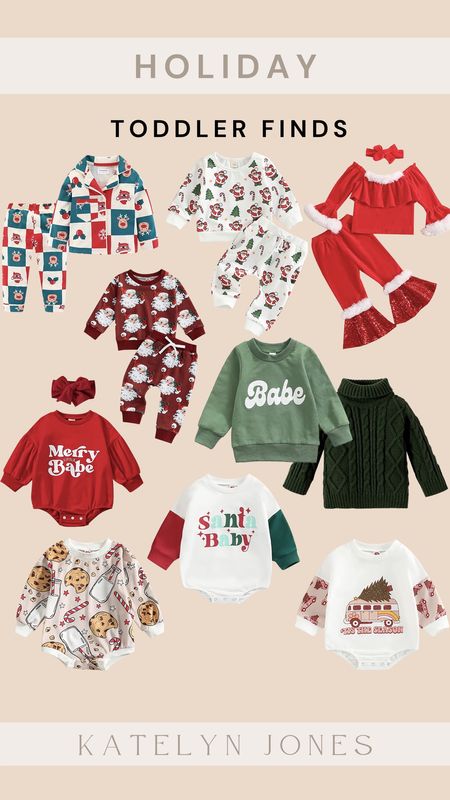 toddler finds for the holidays / holiday favorites / toddler clothing / toddler styles / toddler christmas pajamas / toddler jumpsuit / toddler style / amazon toddler finds / amazon christmas 

#LTKHoliday #LTKstyletip #LTKSeasonal