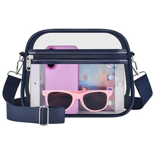 Oraben Clear Crossbody Satchel Bag for Women Clear Purse Bag Small Stadium Bag for Concerts Sports Events | Amazon (US)
