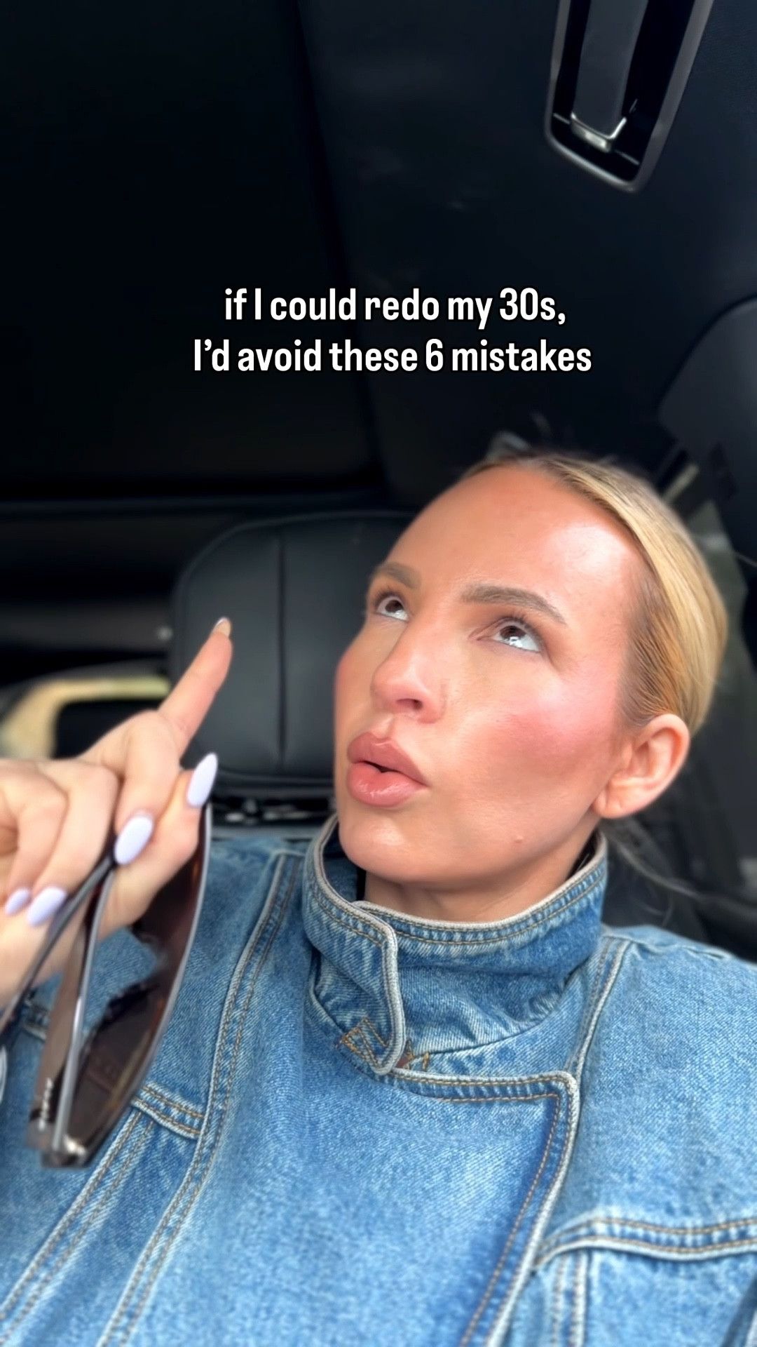 Wearing a small in the denim jacket. I definitely could have sized up though. ￼

#LTKstorytime #LTKselfcare #LTKOver40