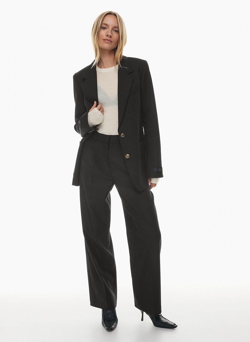 The Effortless Pant™ Women's The Effortless Pant in Black | 00 | Polyester/Viscose/Elastane | Aritzia