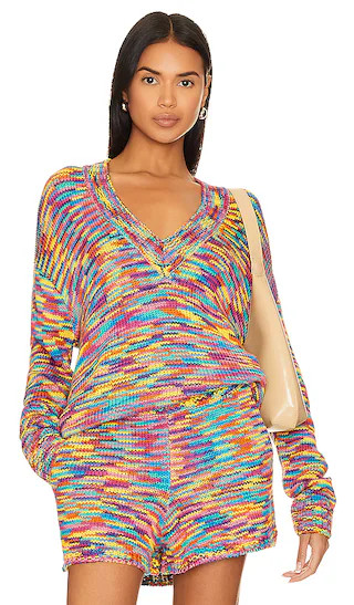 Gilligan Sweater in Colorful Space Dye Knit | Revolve Clothing (Global)