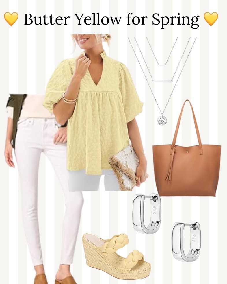 Butter Yellow is definitely THE color for Spring 2025! Have you jumped on the trend yet? 

#butteryellow #springfashion #amazonfashion #founditonamazon 

#LTKOver40 #LTKSeasonal