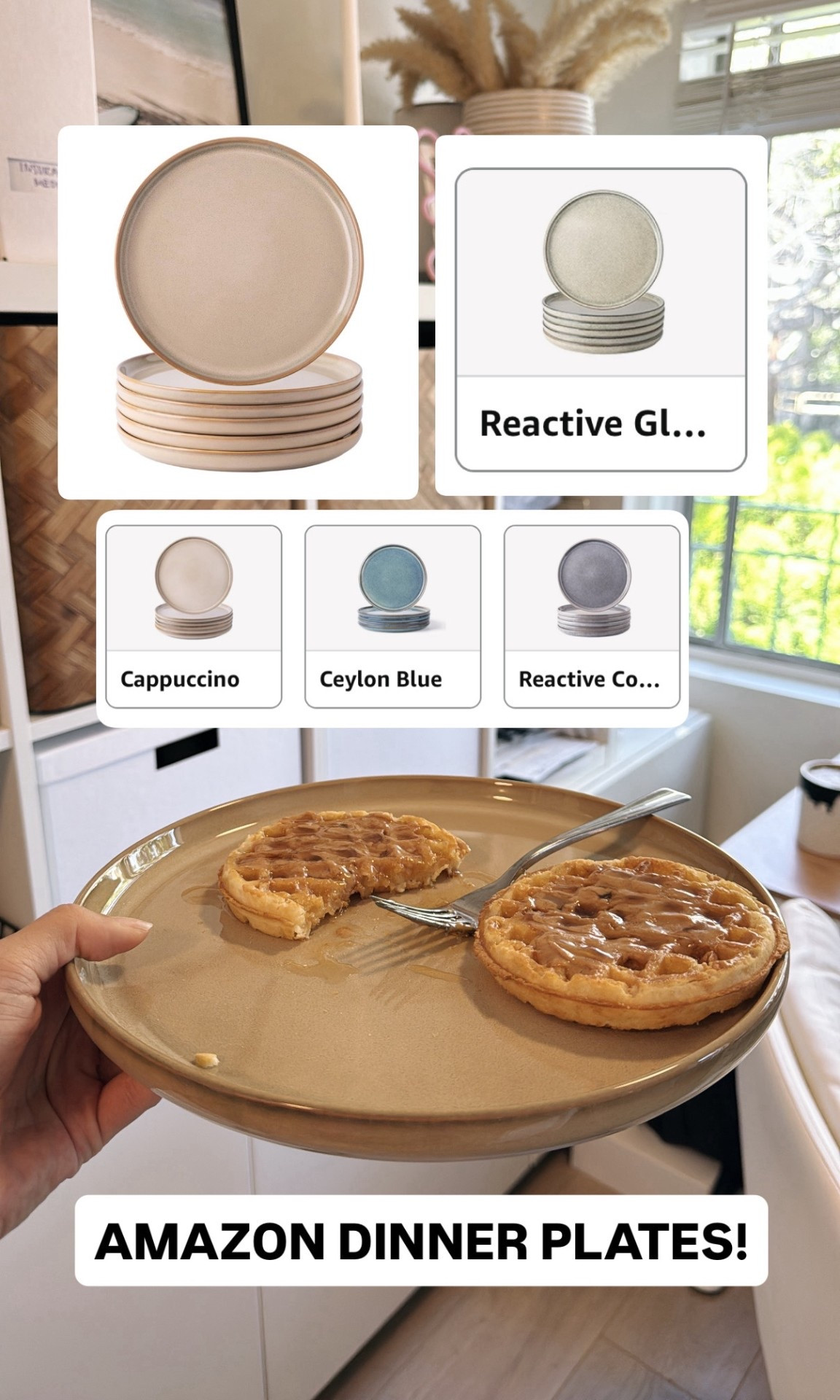 My favorite AMAZON dinnerware!! I got these plates in the color Reactive Latte. #amazonfinds #amazonbasics #dinnerware #neutralhomedecor #kitchenfinds 

#LTKSaleAlert #LTKHome