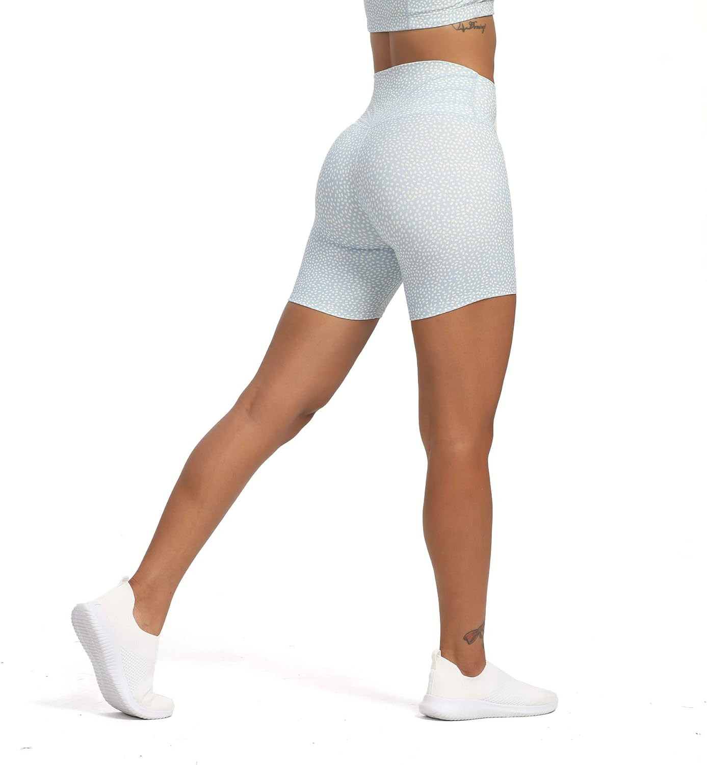 Aoxjox Trinity Workout Biker Shorts for Women Tummy Control High Waisted Exercise Athletic Gym Ru... | Amazon (UK)