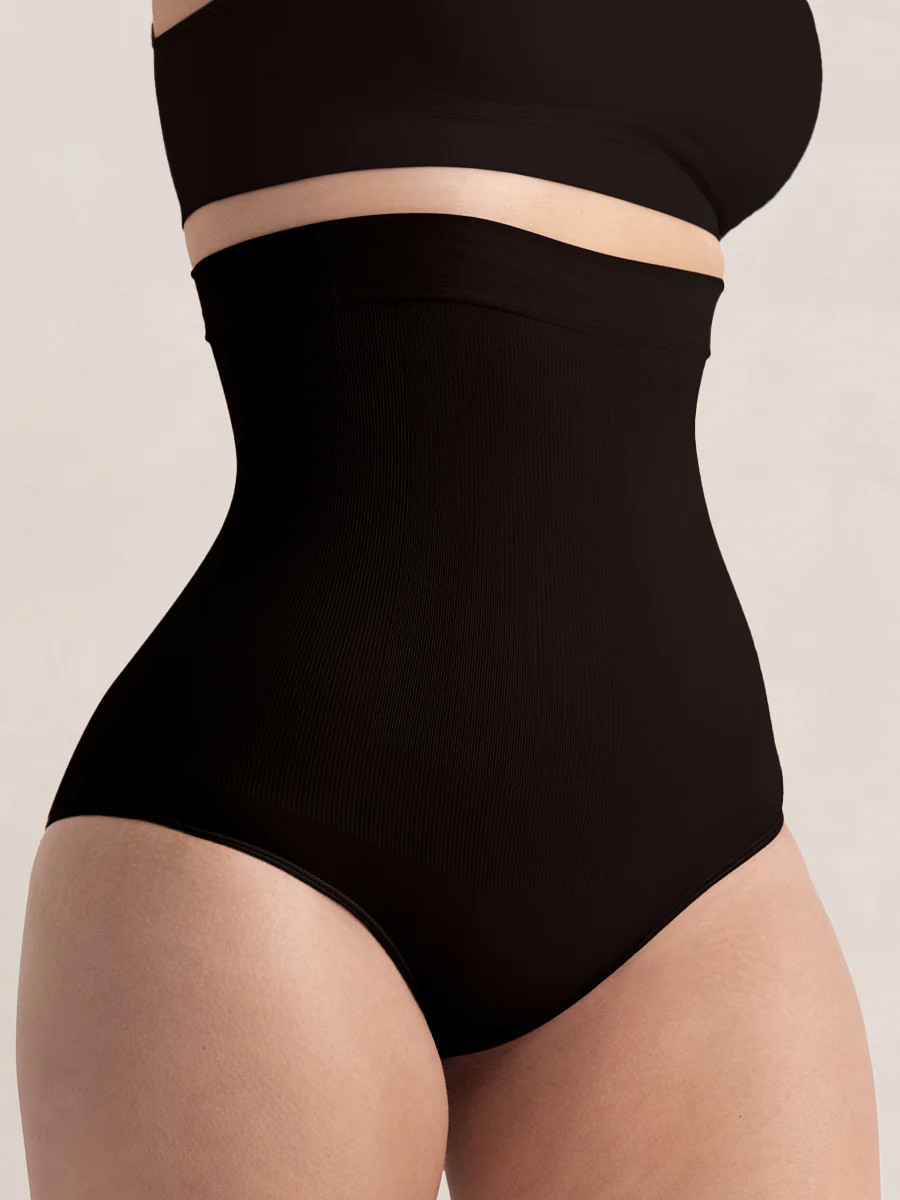 Shapermint Essentials All Day Every Day High-Waisted Shaper Panty Shapewear Black XL / 2XL | Shapermint
