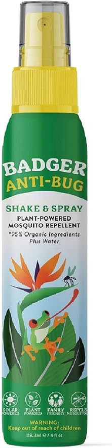 Badger Bug Spray, Family Friendly All Natural Mosquito Repellent w/Organic Essential Oils, Great ... | Amazon (US)