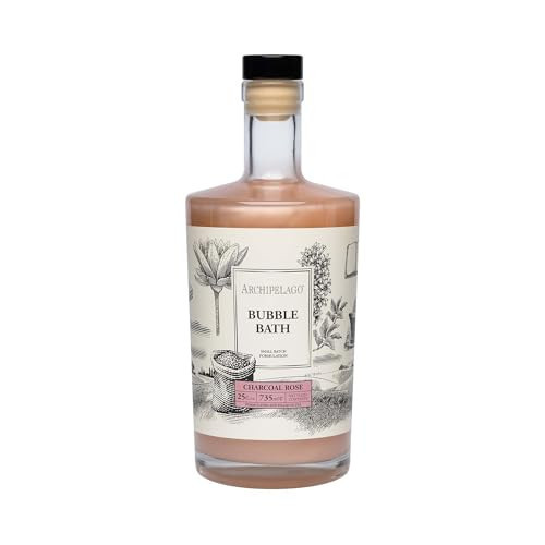 Archipelago Botanicals Luxury Charcoal Rose Bubble Bath, Moisturizing and Hydrating Gentle Bubble Bath, Detoxify, Restore and Soothe All Skin Types, 25 oz | Amazon (US)