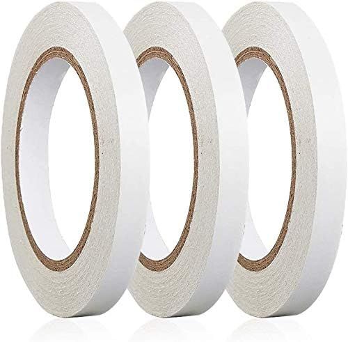 BYUEE 3 Rolls 0.4" x 30 Yards Double Sided Adhesive Sticky Tape for Crafts, Scrapbooking, Photograph | Amazon (US)