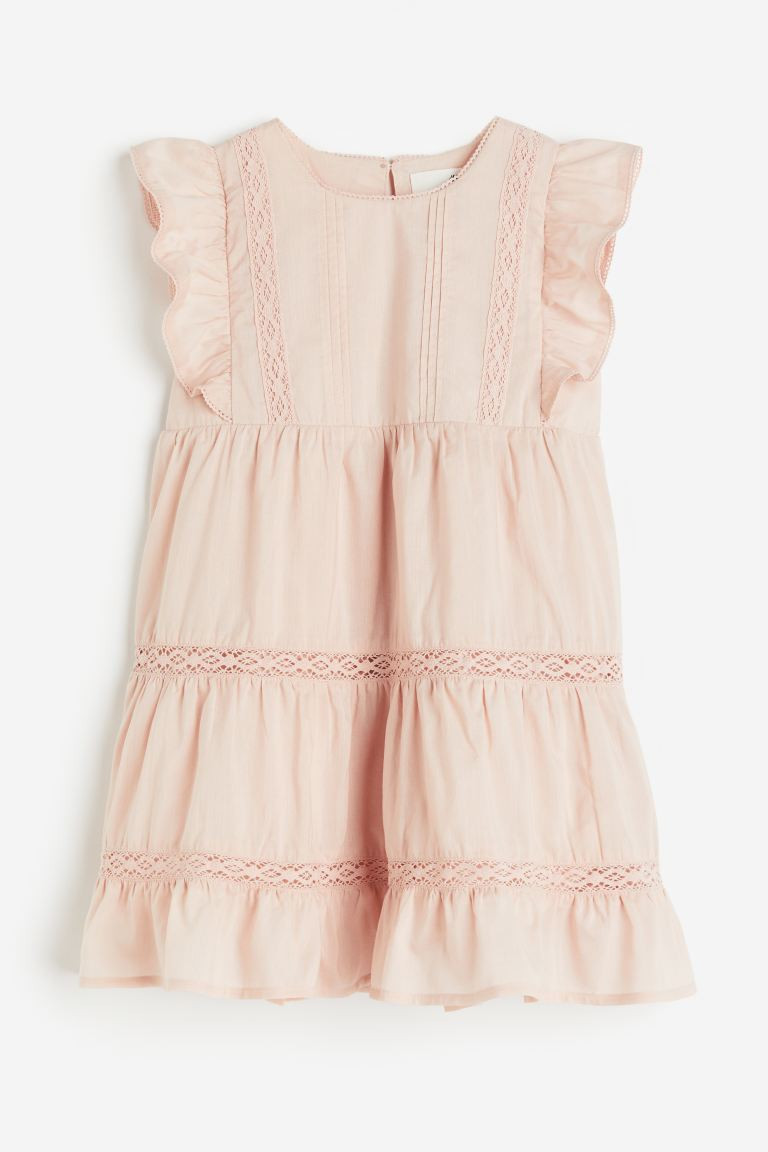 Flounced Lace-detail Dress | H&M (US + CA)