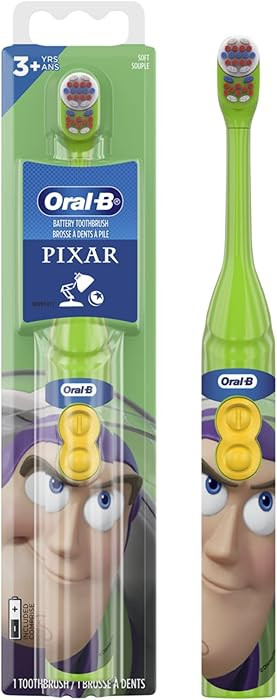 Oral-B Kid's Battery Toothbrush Featuring Disney's Buzz Lightyear, Soft Bristles, for Kids 3+ | Amazon (US)