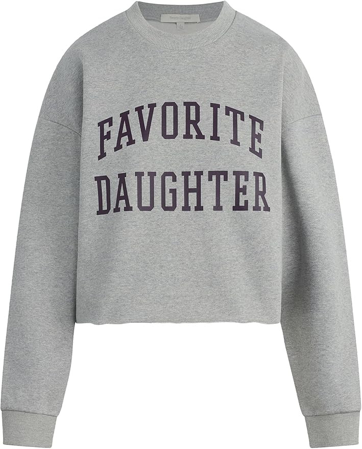 Favorite Daughter Women's The Cropped Collegiate Sweatshirt | Amazon (US)