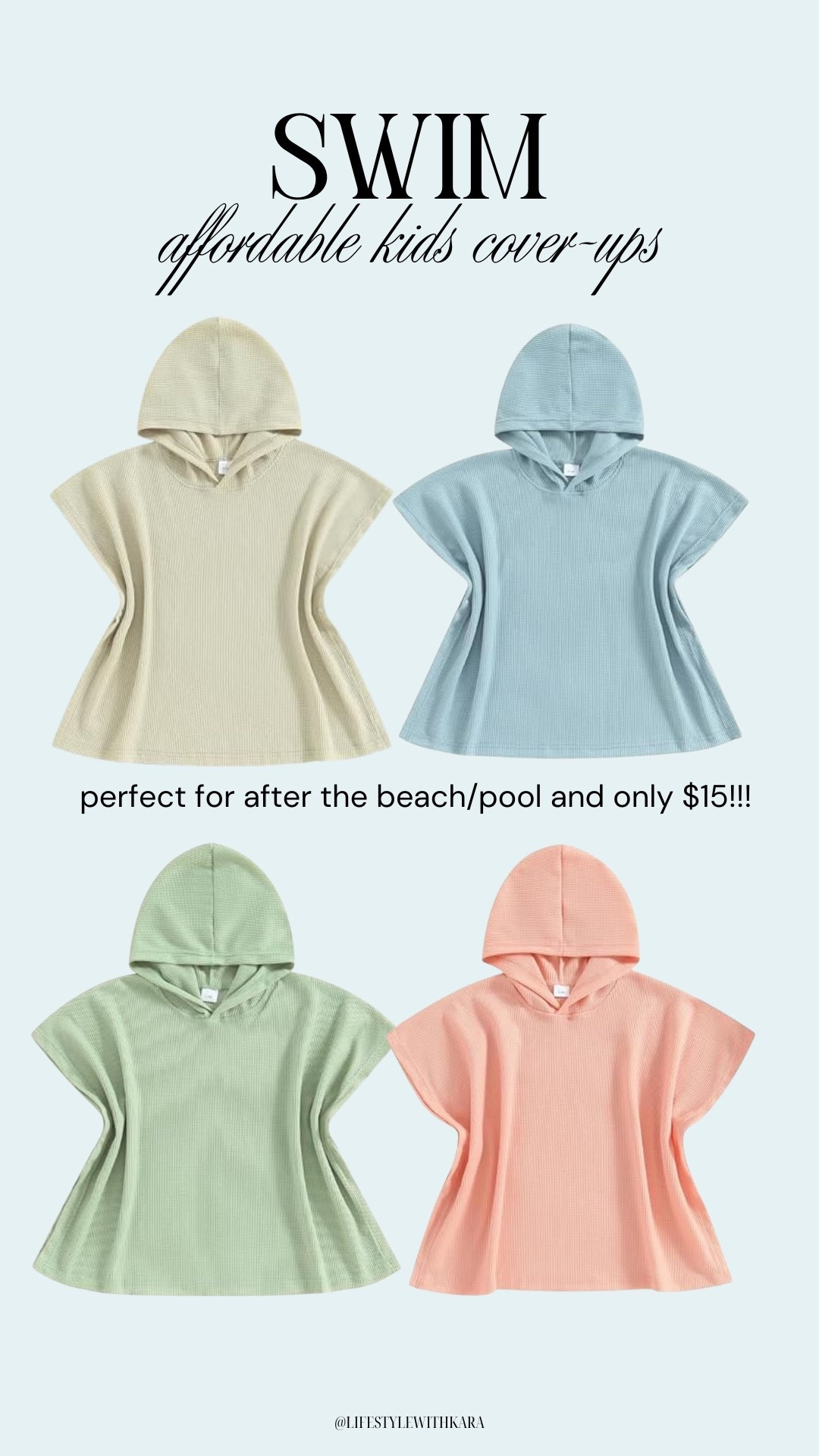 Perfect affordable cover-up for the pool/beach 🩵

#LTKSwim #LTKKids #LTKSummerEdit