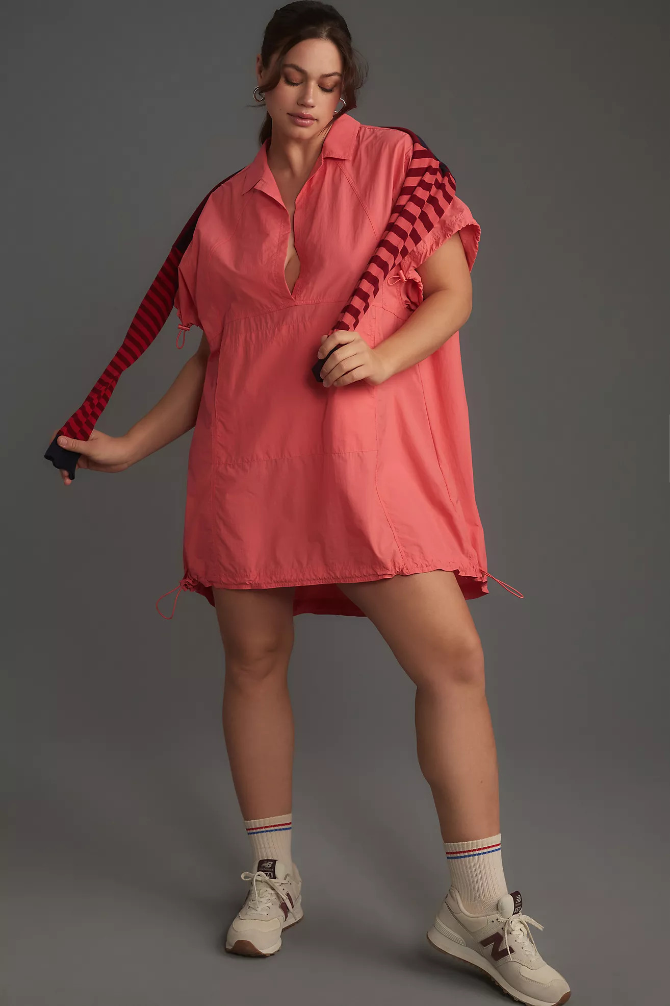 Daily Practice by Anthropologie Short-Sleeve Collared Mini Dress | Anthropologie (US)