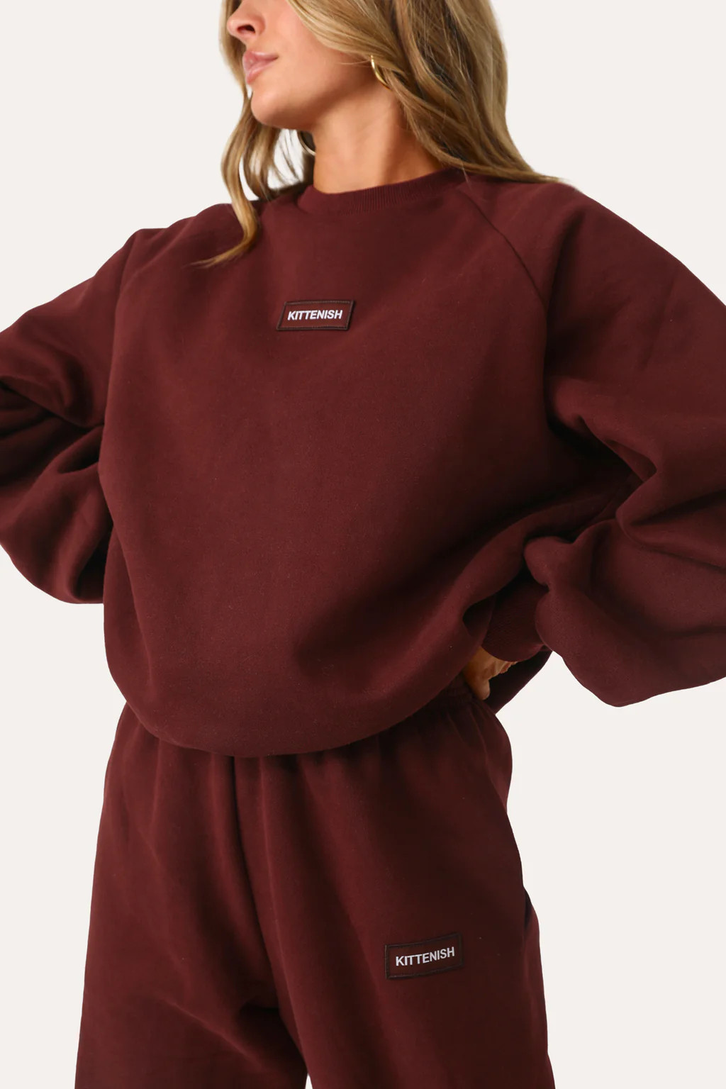 COMFORT ZONE MAROON CREWNECK | Kittenish