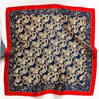 Vintage Silk Scarf For Men/100% Mulberry Silk Scarf/Blue Paisley Scarf/Silk Head Hair Neck Bandana | Etsy (US)