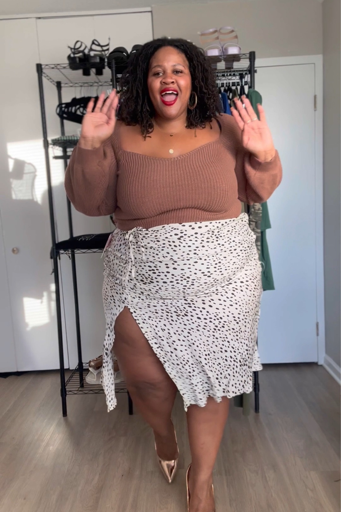 Sweaters & slip skirts with slits are perfect for fall!! 

#LTKFindsUnder50 #LTKPlusSize